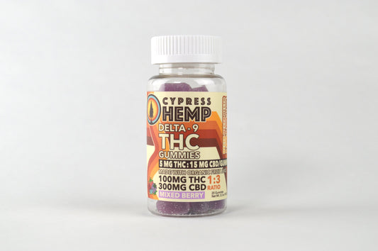 Cypress Hemp 1:3 Ratio THC/CBD Gummies